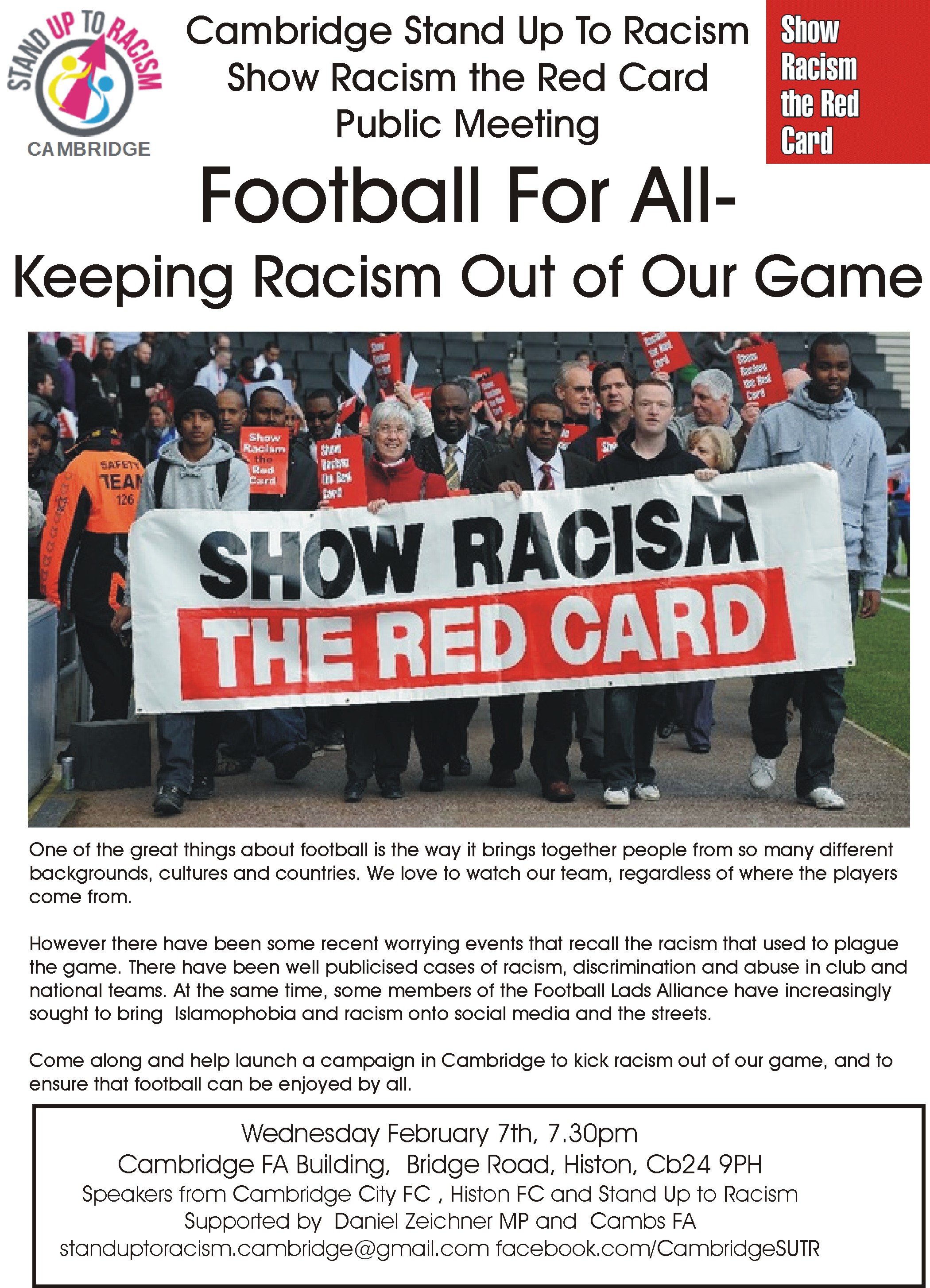 Cambs Stand Up To Racism