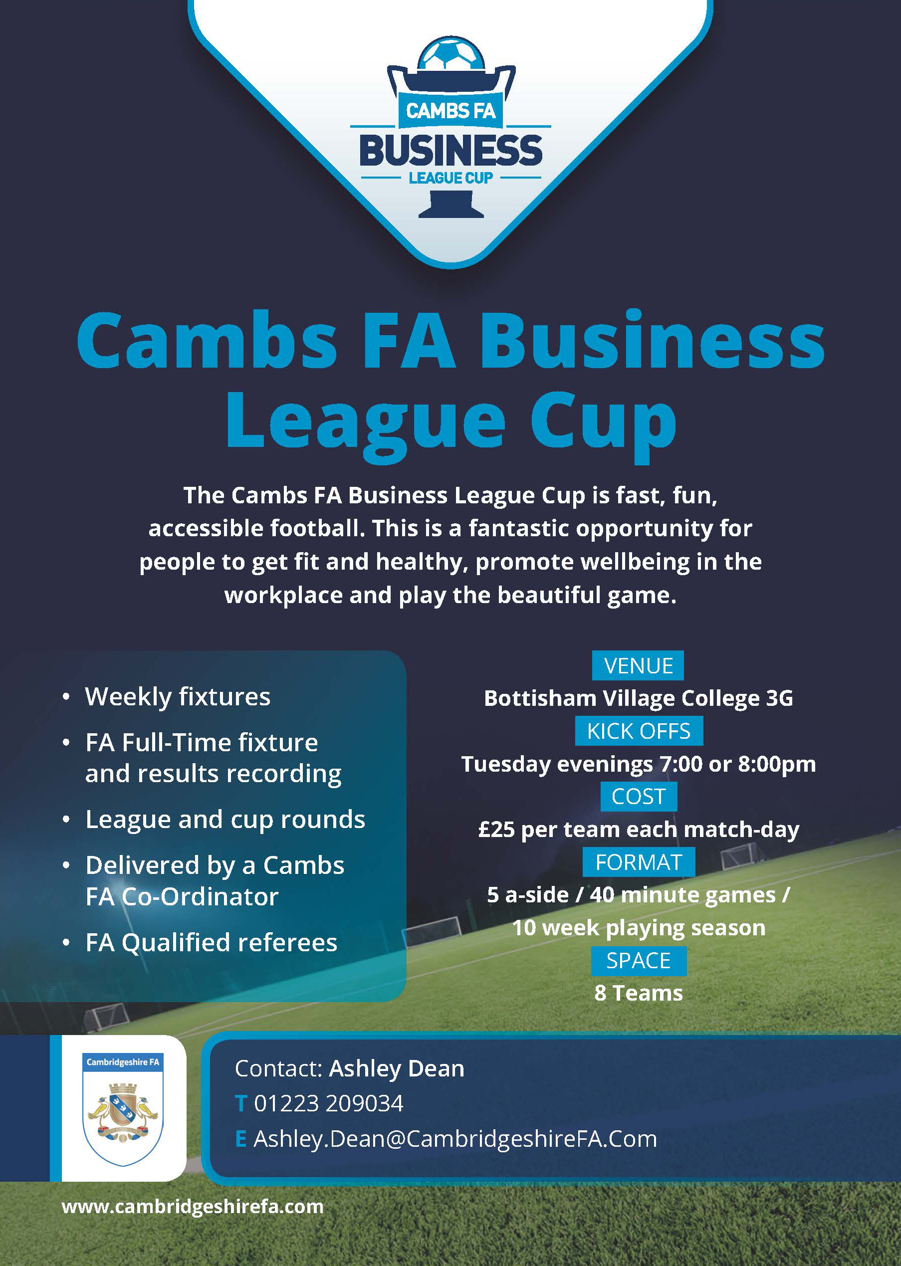 Cambs FA Business League Cup at Bottisham 3G