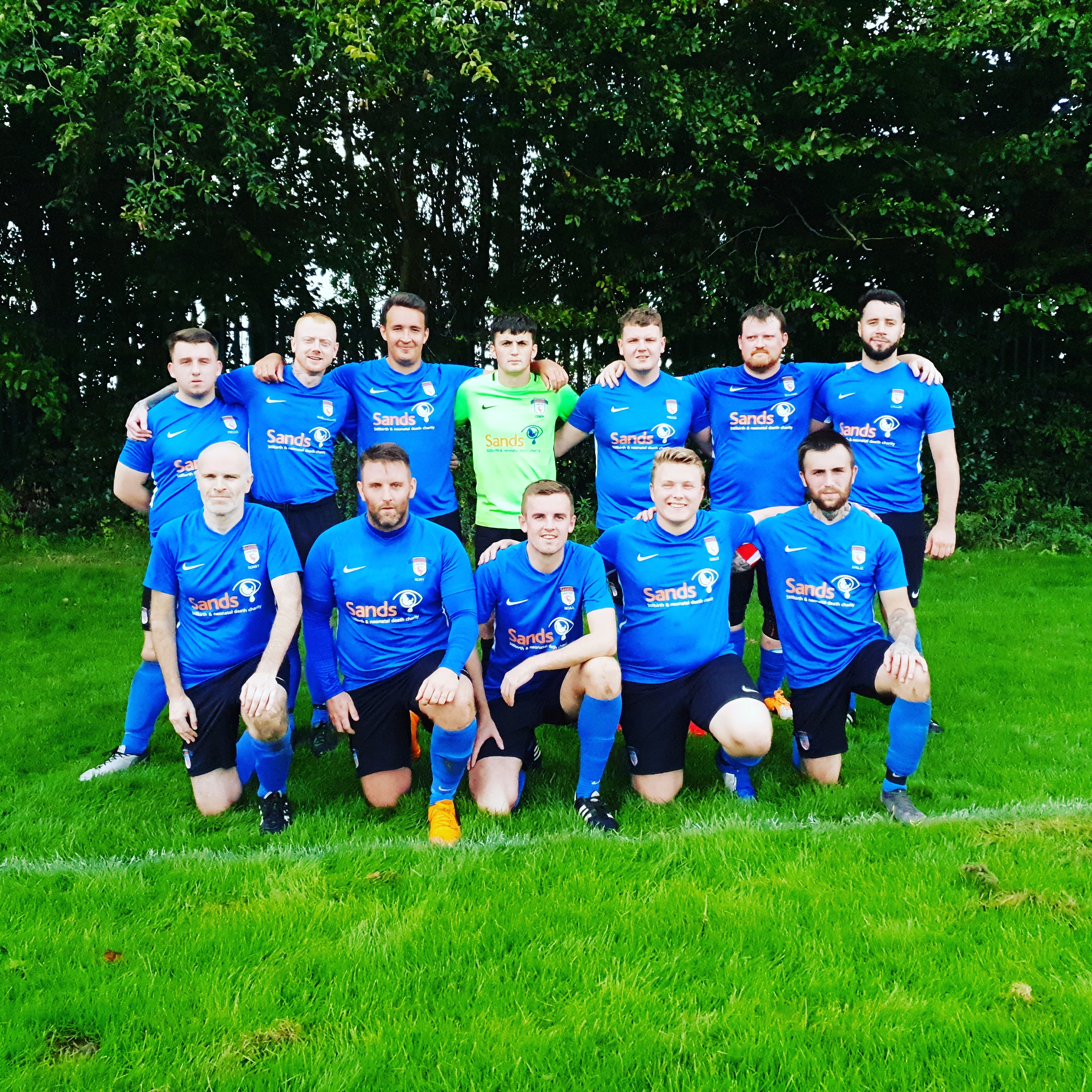 Sands United FC Stockport early lineup