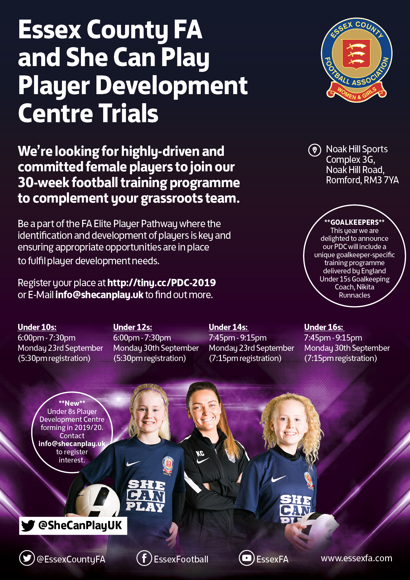 Girls Player Development Centre Trials