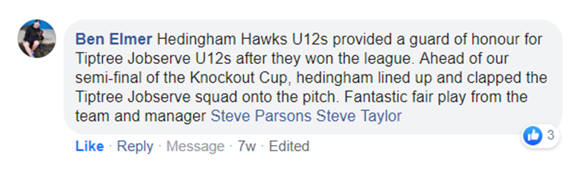 Hedinghams United Under 12s (Hawks)