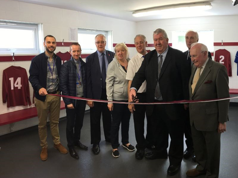 Potters Bar Town FC held a celebration event for their improved changing and clubhouse facilities