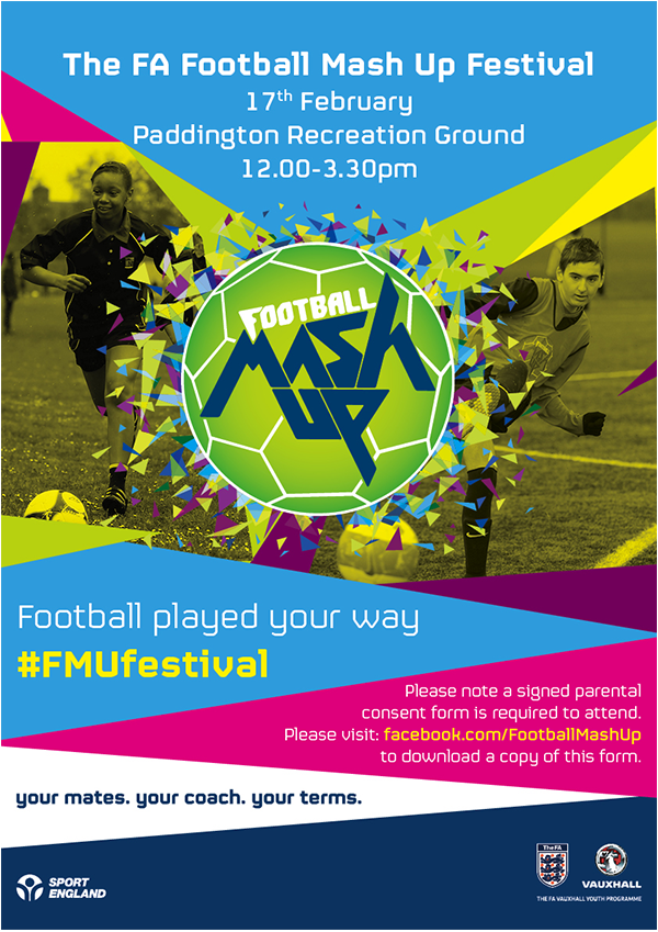 The FA Football Mash Up Festival Flyer MIXED