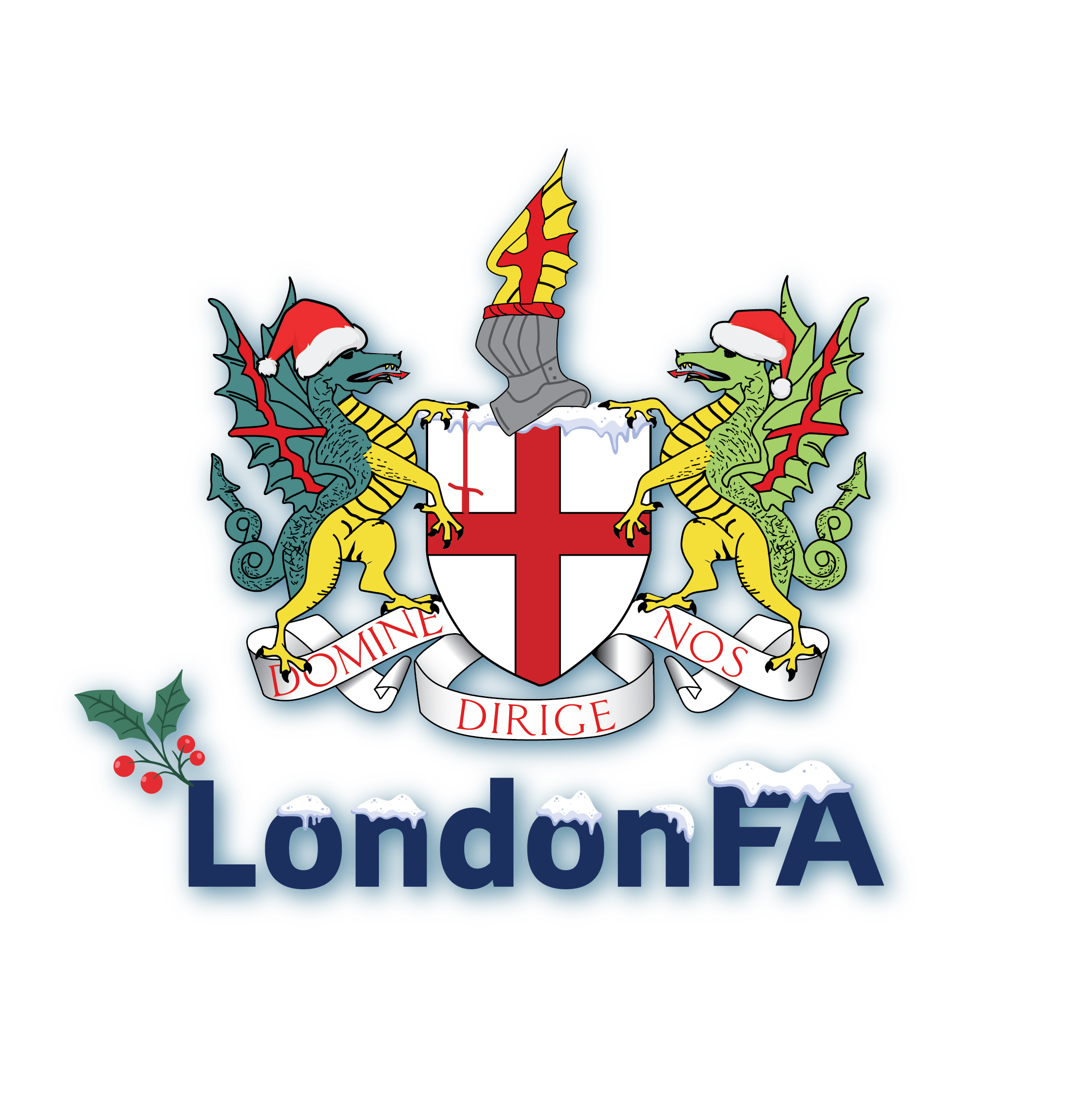 London FA Christmas logo