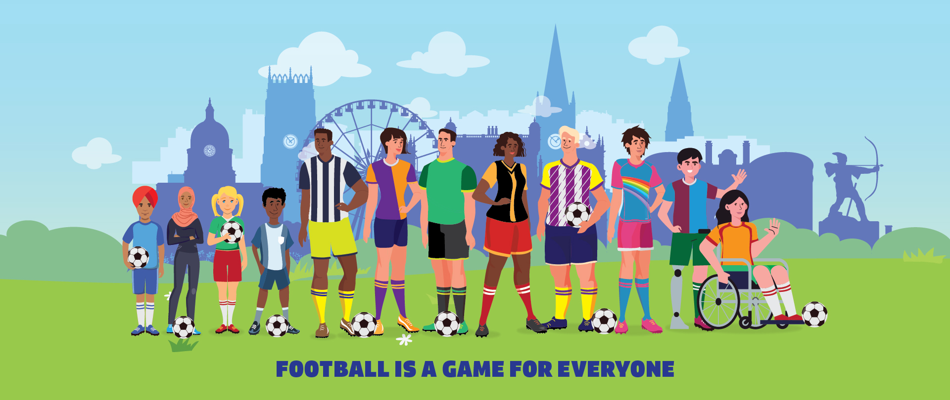 football is a game for everyone banner