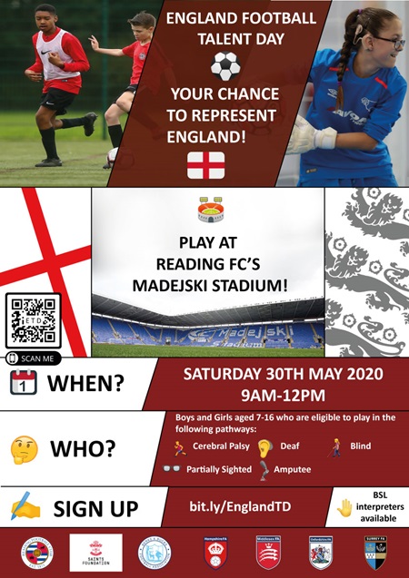 England Talent Day - May 2020