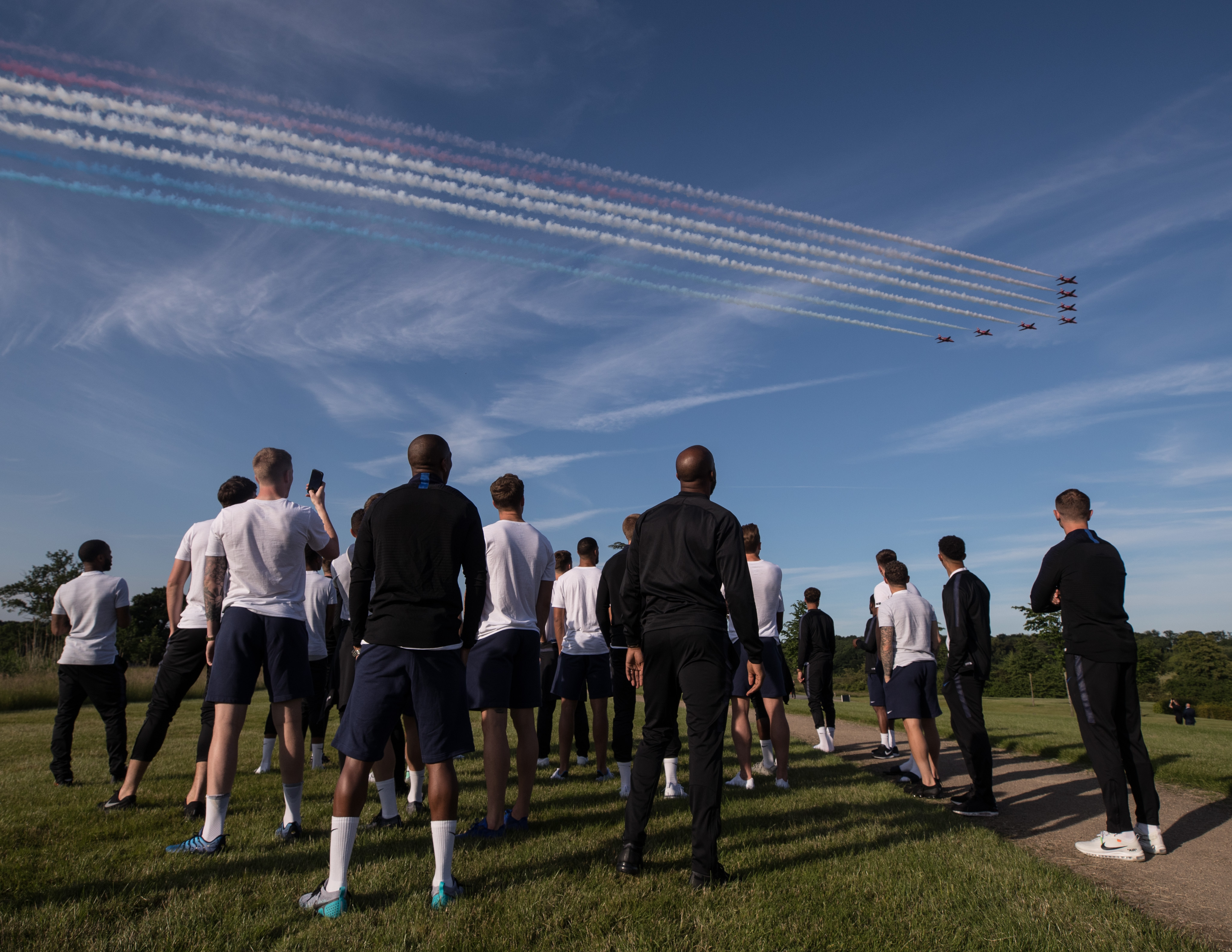 Red Arrows over St Georges Park