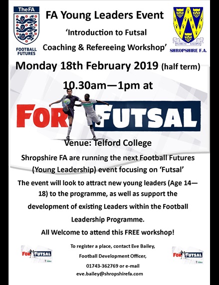 Young Leadership Futsal Event Poster
