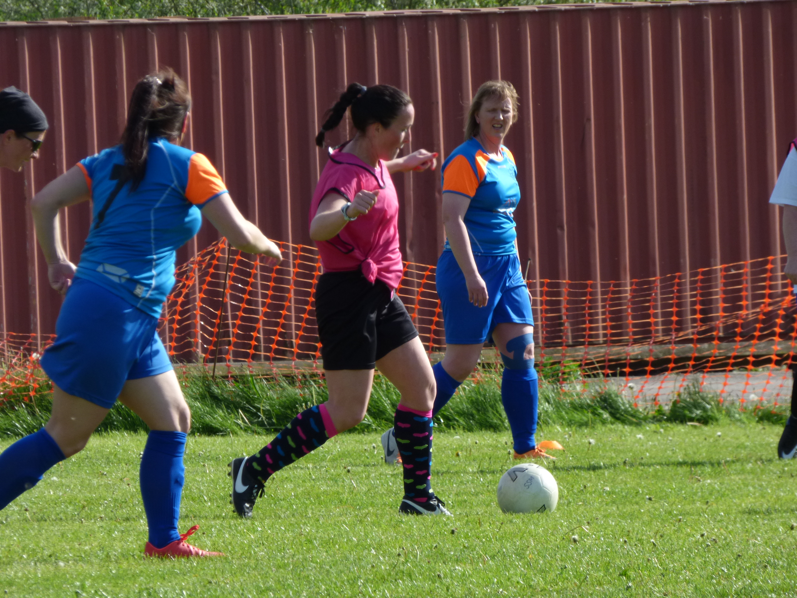 Stafford Soccer Mums take on Mochdre Lionesses Staffordshire FA