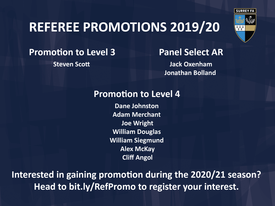 Referee Promotion 2019-20