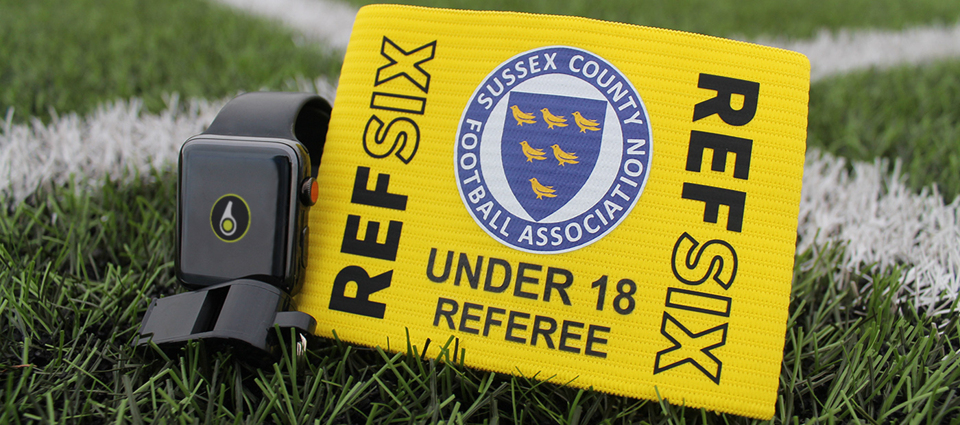 Yellow armbands for under18 referees Sussex County FA