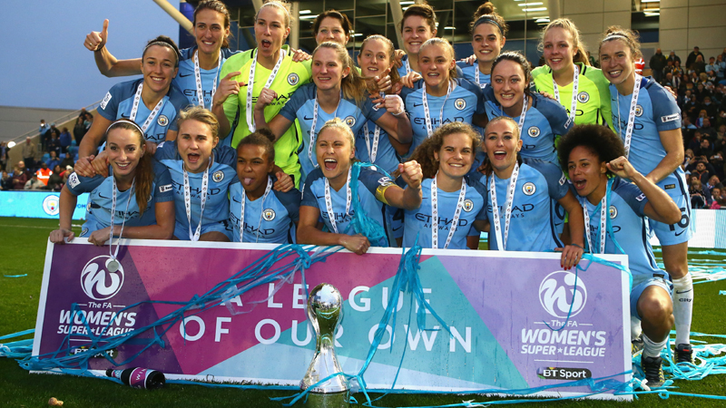 Manchester City won the FA WSL 1 title in 2016