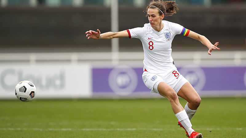 England's Jill Scott on her 150th appearance for the Lionesses