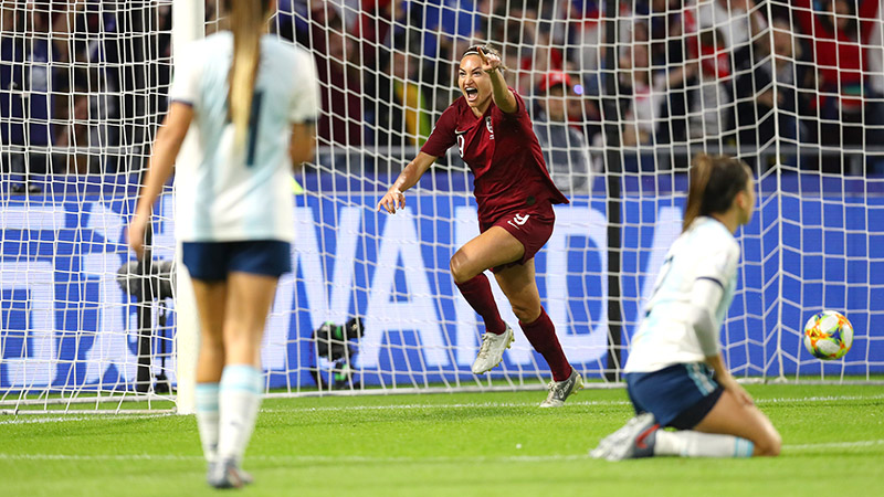Lionesses v Argentina Womens World Cup England Jodie Taylor Goal Celebration