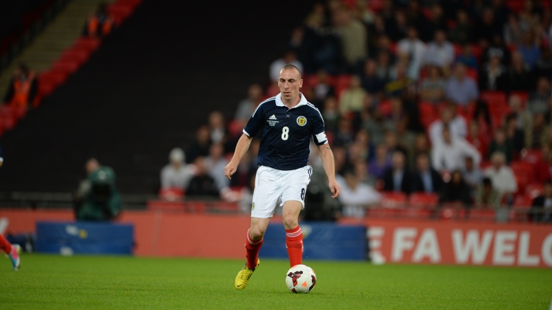 Scott Brown played in August 2013 when England beat Scotland 3-2
