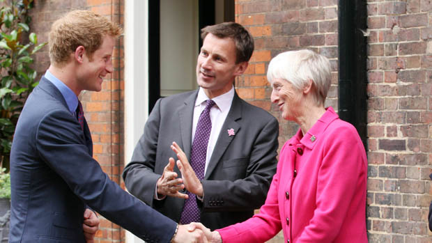 Baroness Sue Campbell meets Prince Harry 