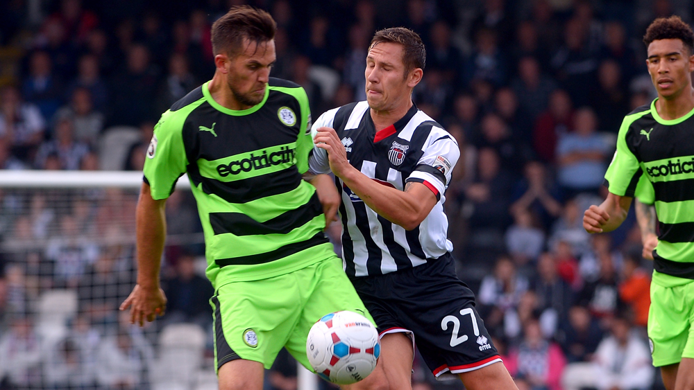 Darren Carter on the ball for Forest Green