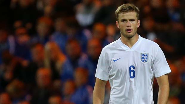 Eric Dier in action for England Under-21s against USA at Deepdale.
