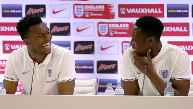 Sturridge and Welbeck during the World Cup