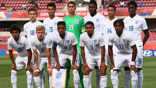 The England Under-21s line-up that started against Kazakhstan in Coventry