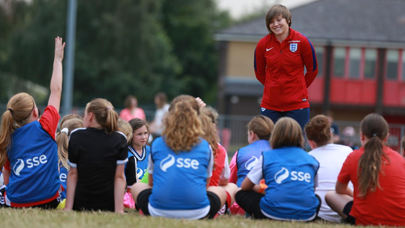 Fran Kirby took part in a Q&A in Bracknell