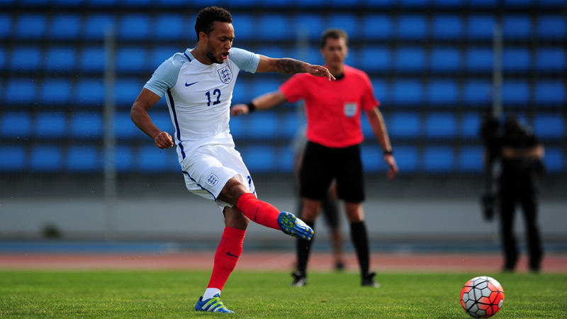 Lewis Baker slots home a penalty against Japan in the final Group B game