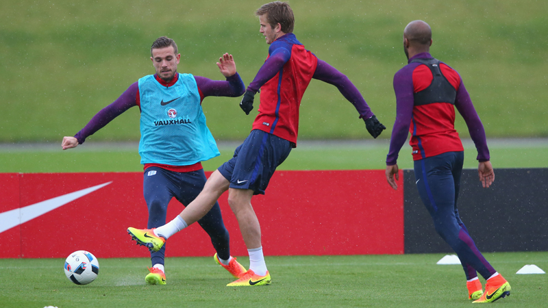 Eric Dier in training ahead of England