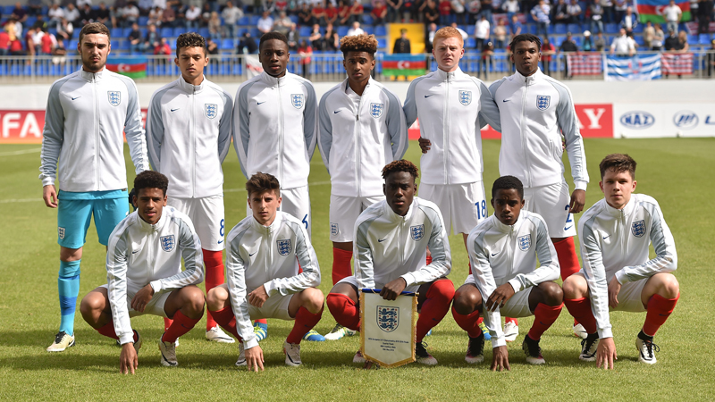 The England line-up to face Spain in the Euro U17s semi-final