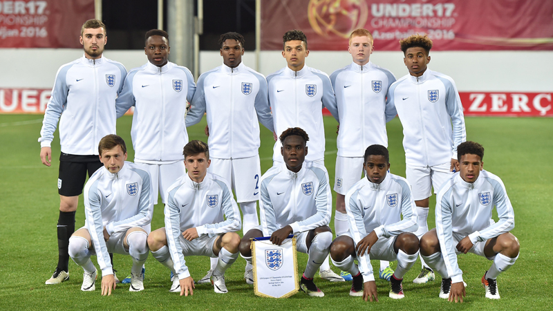 The England Under-17s starting line-up to face France in the Euro Finals