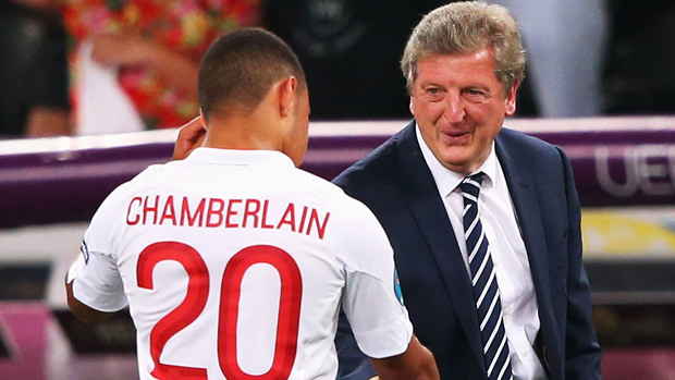 Roy Hodgson and Alex Oxlade Chamberlain