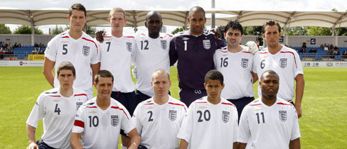 England recorded a magnificent 10-0 victory over France.