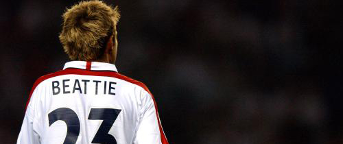 James Beattie in England colours