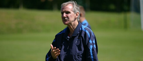 England U20s coach Dick Bate.