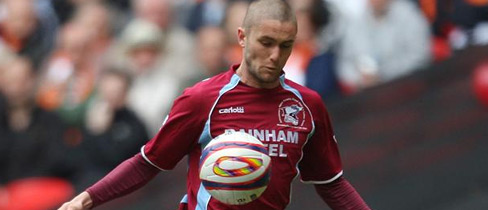 Lansbury played in Scunthorpe's Football League Trophy Final defeat to Luton Town.
