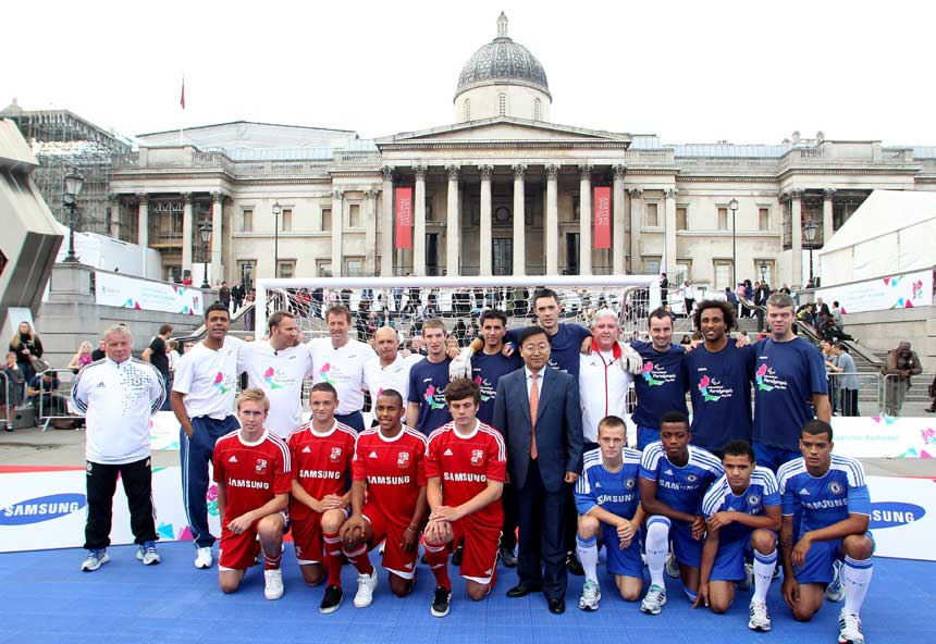 Paralympic Day in Trafalgar Square.