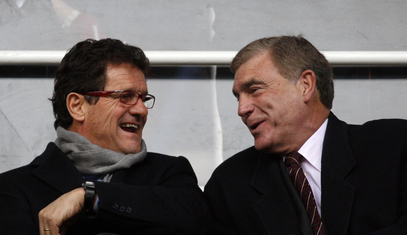 Fabio Capello and Sir Trevor Brooking