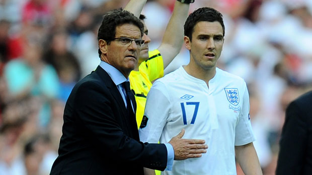 Fabio Capello and Stewart Downing