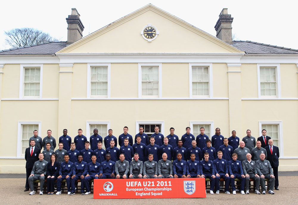 England Under-21s players and staff group