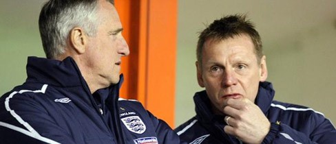 Stuart Pearce and Ray Clemence