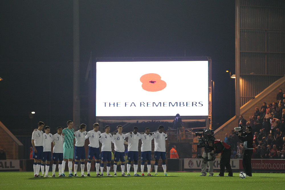 England Under-21 minute's silence