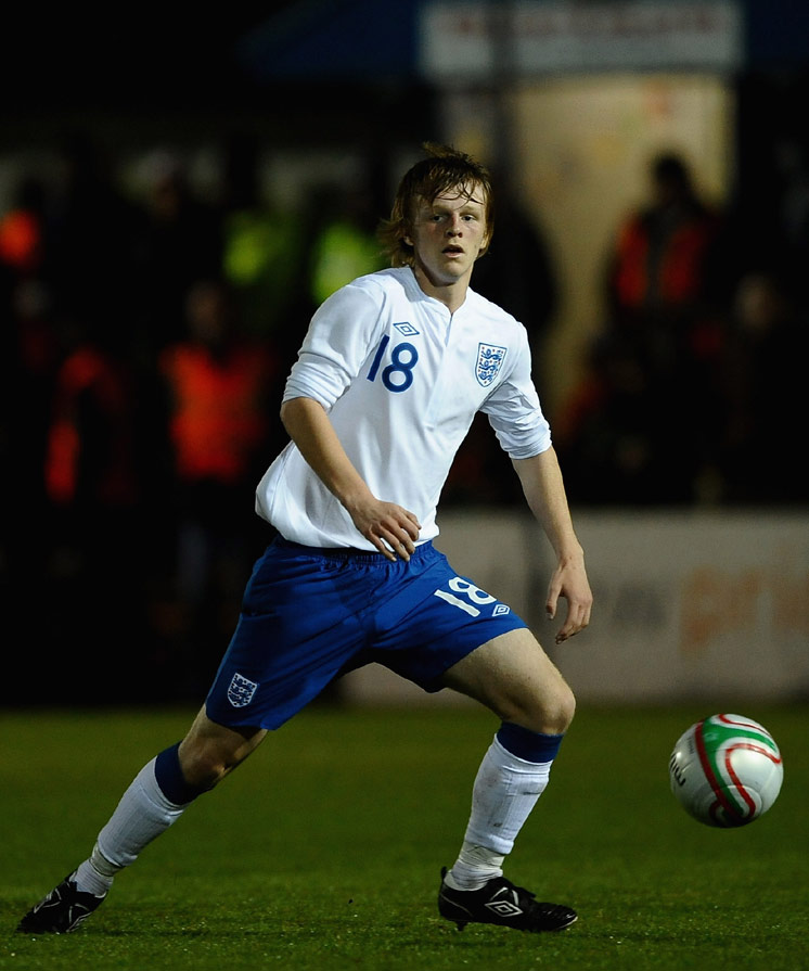 Max Clark in U16 action against Wales in October 2010.