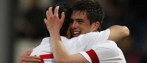 Ciaran Clark and James Tomkins
