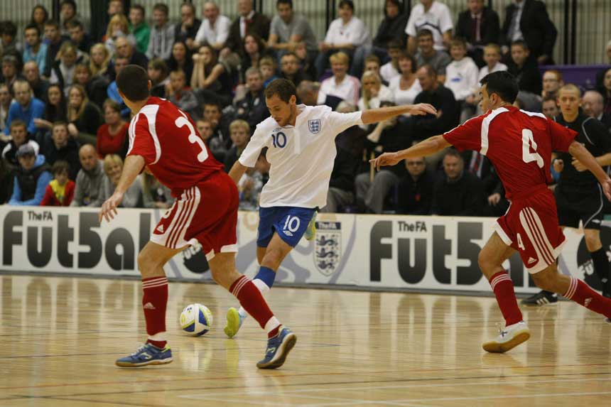 England's Futsal team in action.