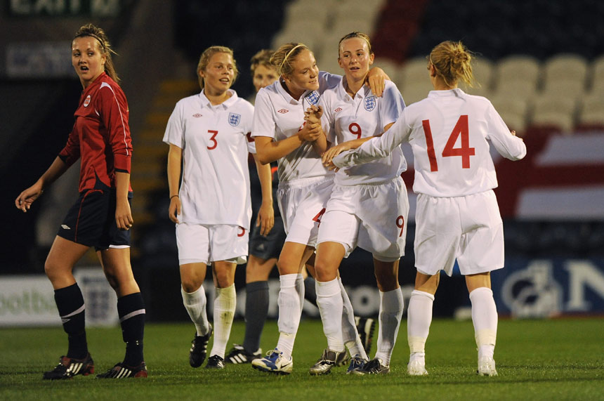 Toni Duggan scored England's goal against Norway.