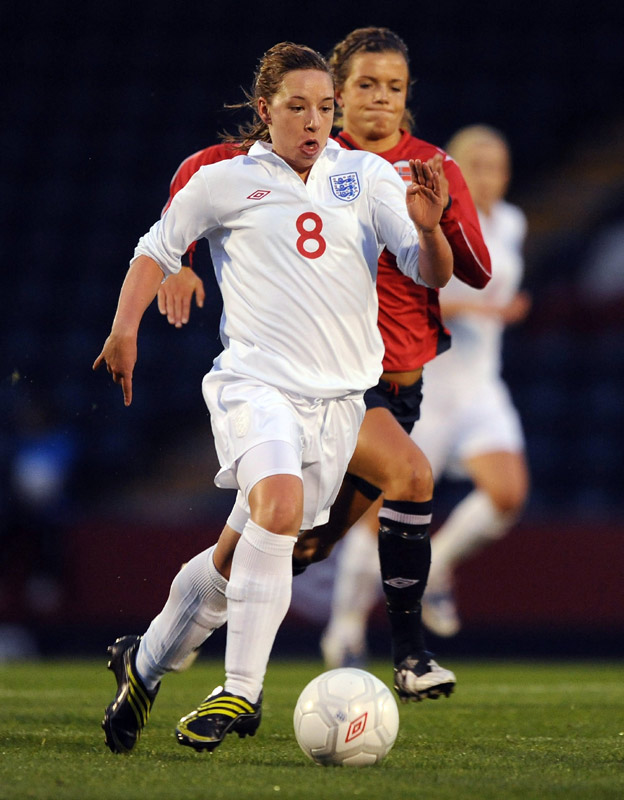 Jordan Nobbs in action.