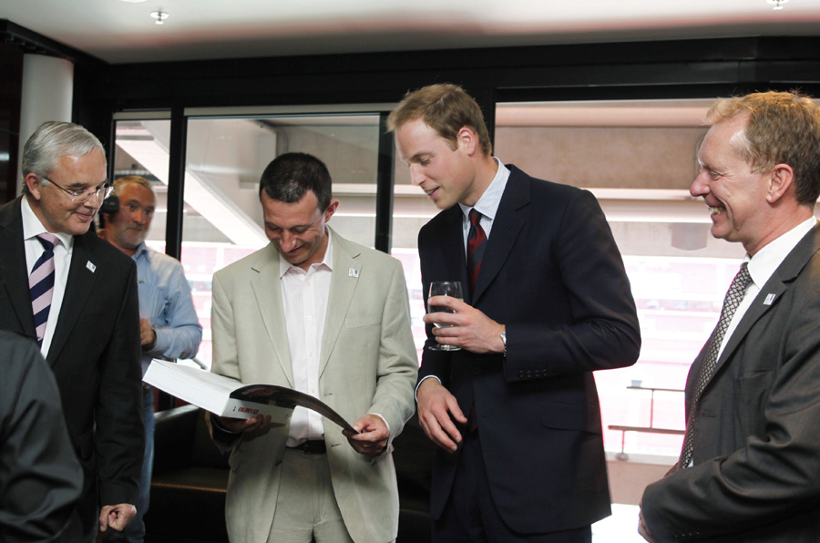 Prince William visits Wembley