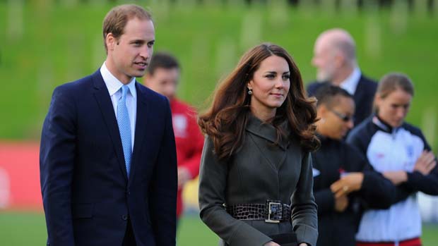 HRH Duke and Duchess of Cambridge at St. George's Park.