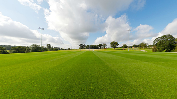 Football pitch at St. George's Park