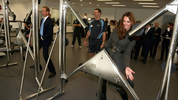 The Duke and Duchess of Cambridge in SGP Gym