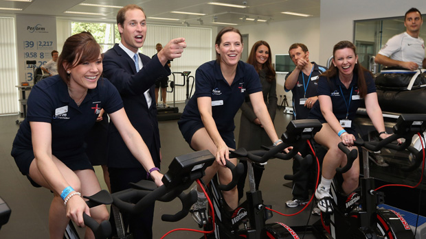 The Duke and Duchess of Cambridge in SGP Gym